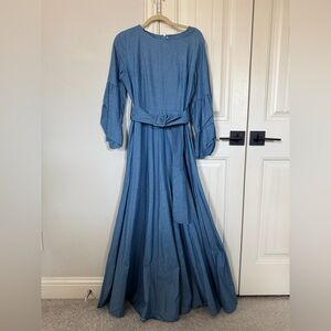 Elegant Blue Maxi Dress